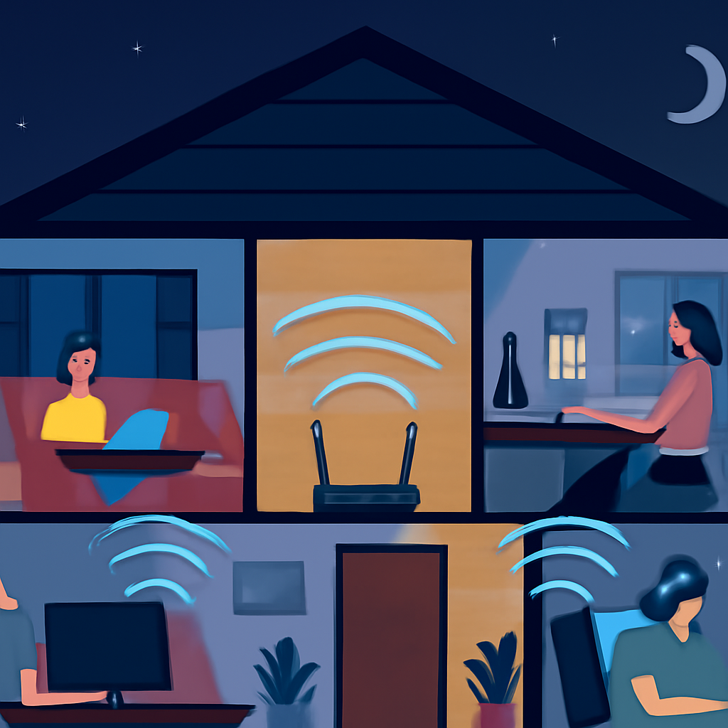 Why Your WiFi Feels Slower When Everyones Home at Once